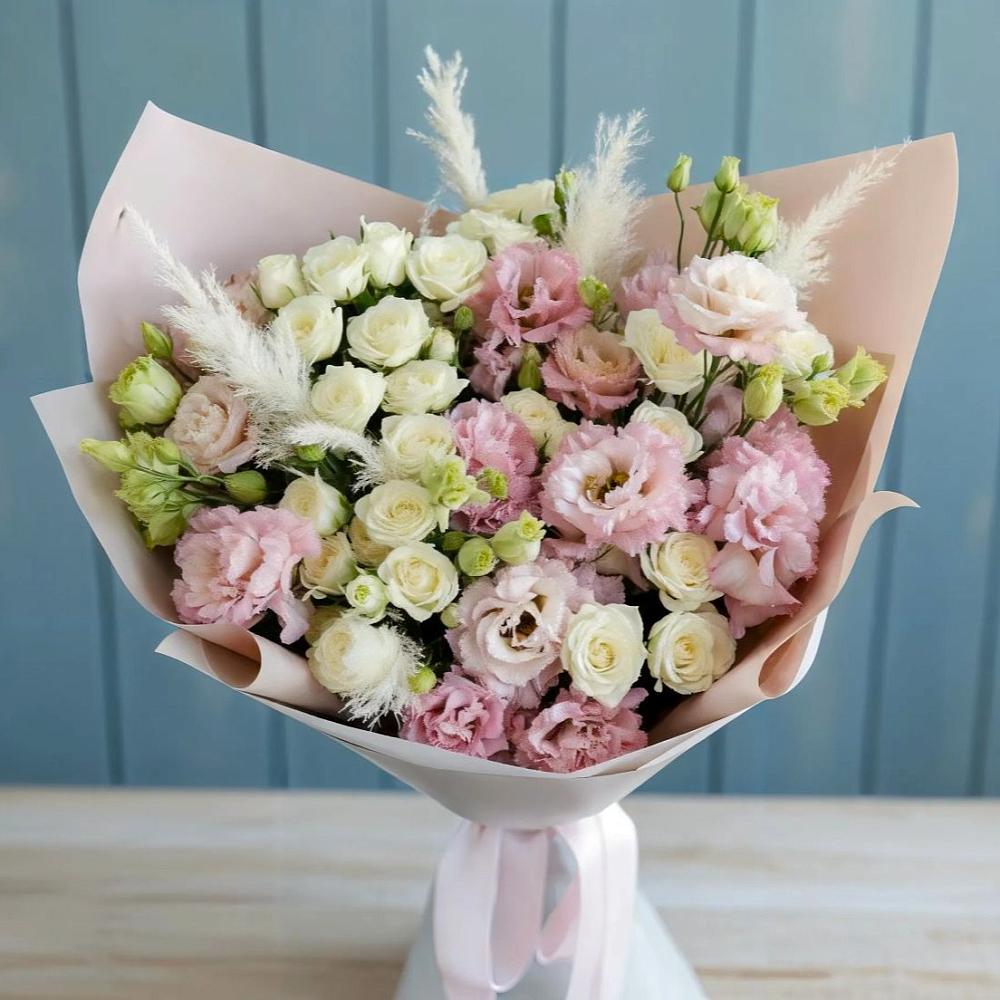 Букет цветов из: Альстромерии и Розы в Рудничном Кемеровской области