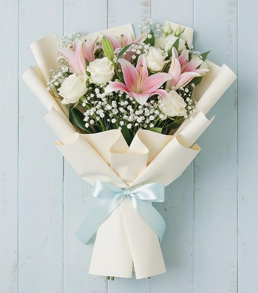 Букет цветов из: Лилии в Рудничном Кемеровской области