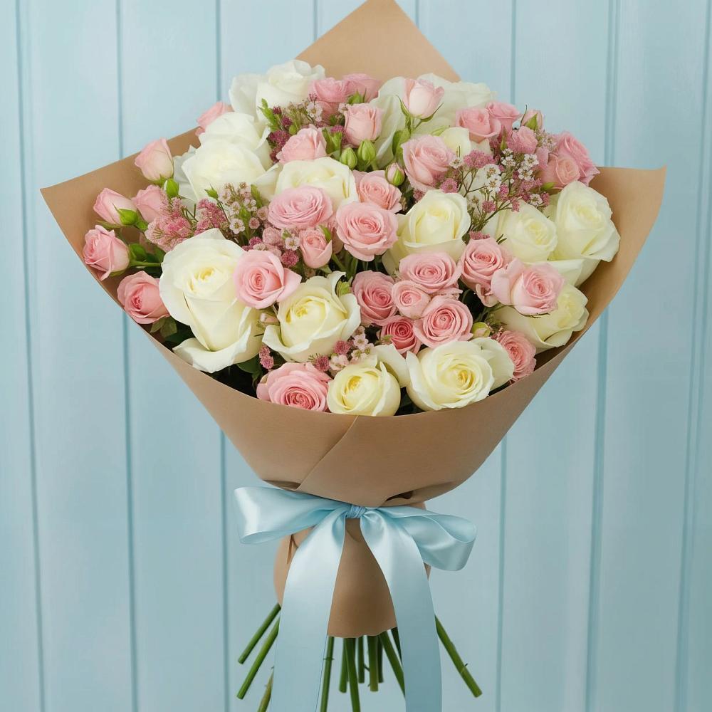 Букет цветов из: Розы в Рудничном Кемеровской области