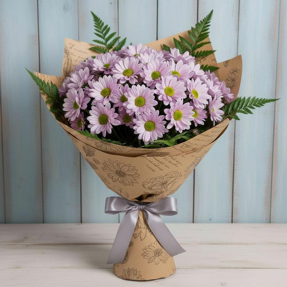 Букет цветов из: Хризантемы в Рудничном Кемеровской области