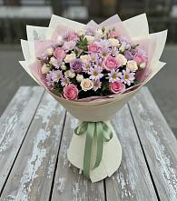 Букет цветов из:  Розы и Хризантемы в Рудничном Кемеровской области