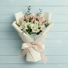 Букет цветов из:  Альстромерии #REPLACE_PRED# Рудничном Кемеровской области