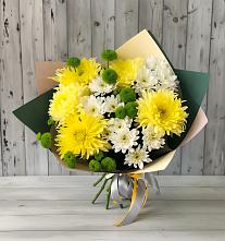 Букет цветов из:  Хризантемы #REPLACE_PRED# Рудничном Кемеровской области