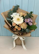 Букет цветов из:  Герберы и Хризантемы в Рудничном Кемеровской области
