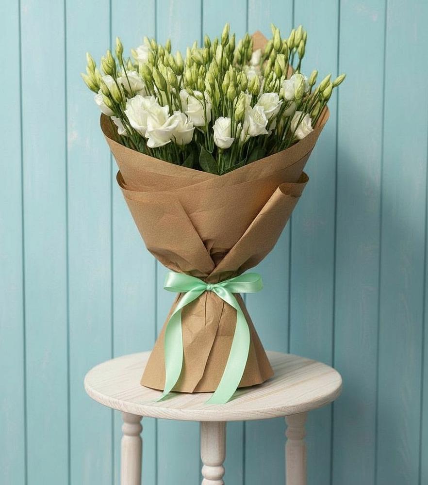 Букет цветов из: Лизиантусы в Рудничном Кемеровской области