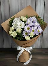 Букет цветов из:  Хризантемы и Розы в Рудничном Кемеровской области