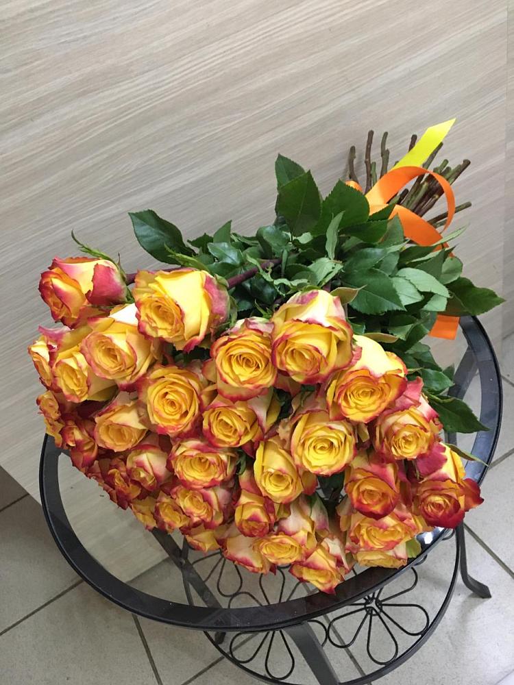 Букет Желтые розы в Рудничном Кемеровской области