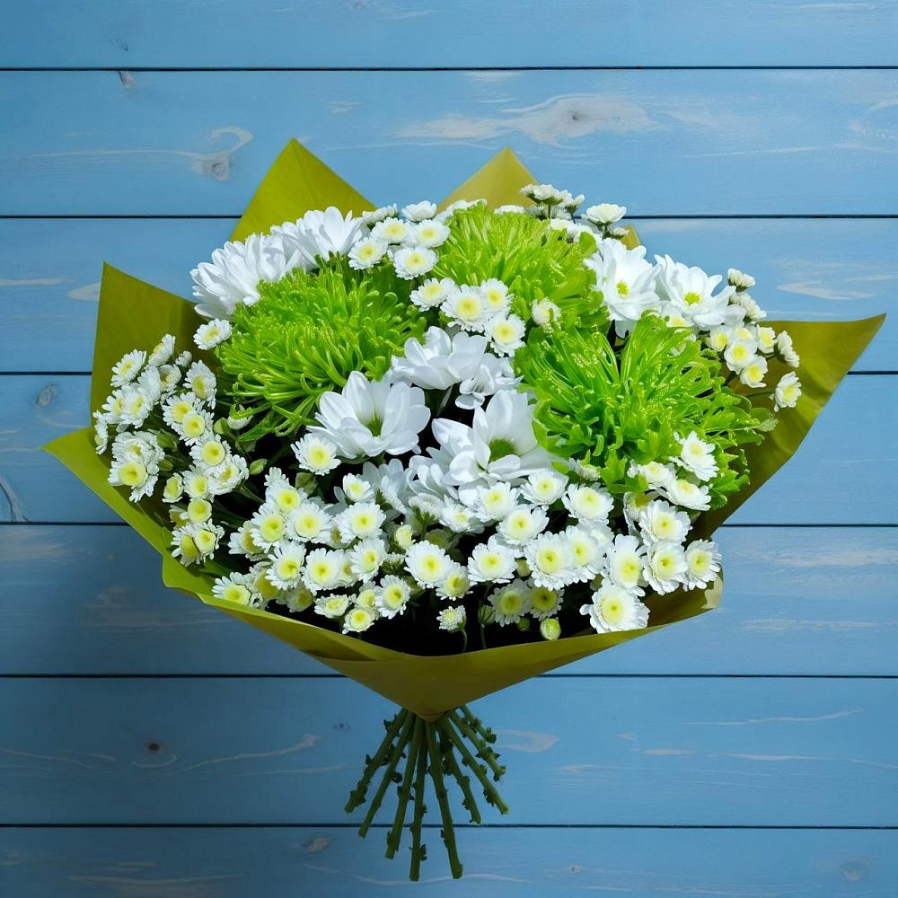 Букет цветов из: Хризантемы в Рудничном Кемеровской области