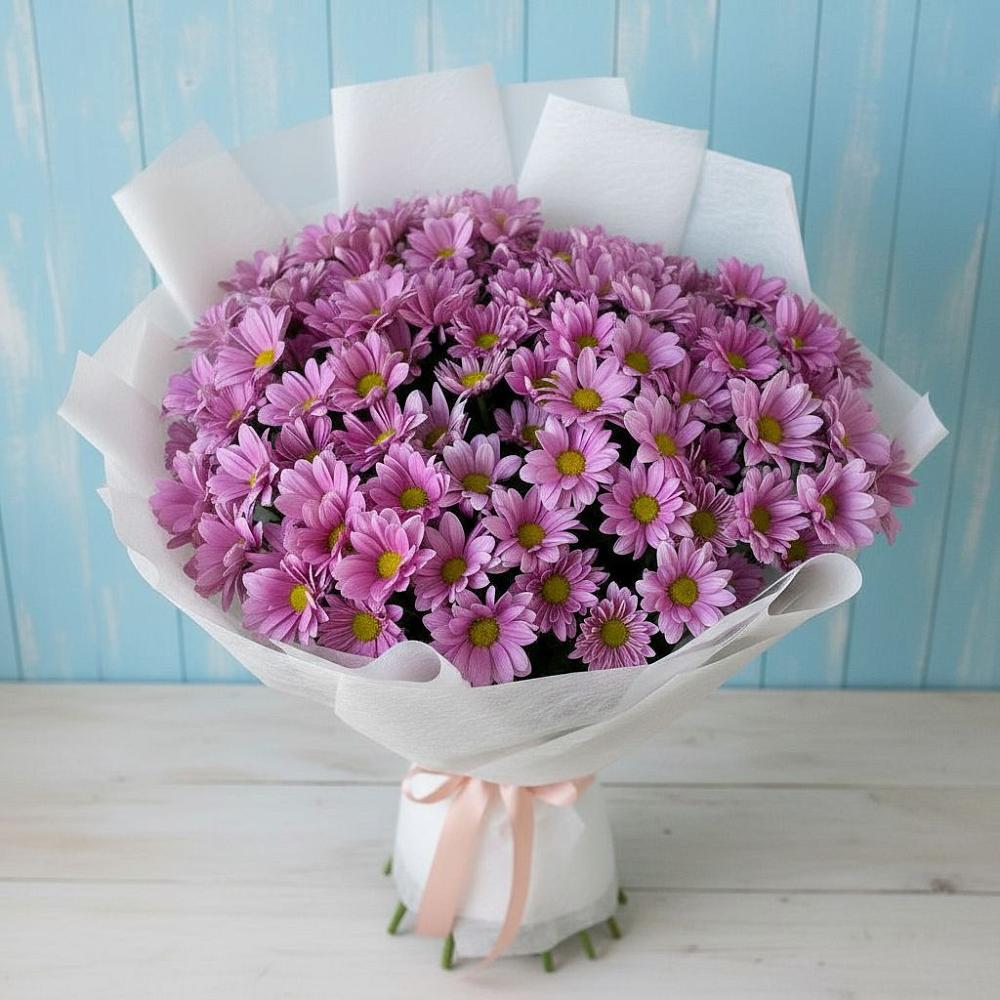 Букет цветов из: Хризантемы в Рудничном Кемеровской области