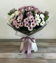 Букет цветов из:  Хризантемы и Розы в Рудничном Кемеровской области