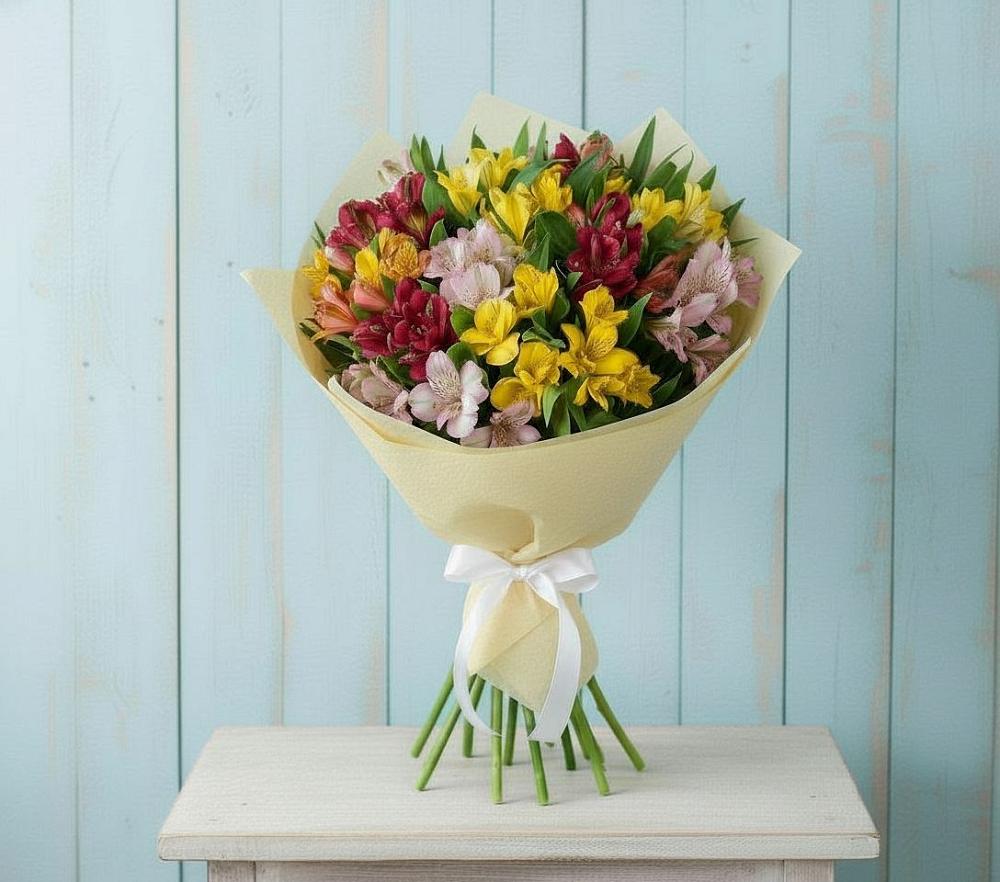 Букет цветов из: Альстромерии в Рудничном Кемеровской области