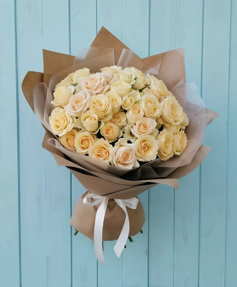 Букет Кремовое облако в Рудничном Кемеровской области