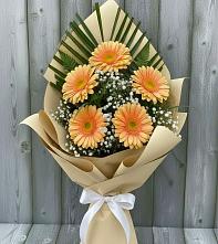 Букет цветов из:  Герберы #REPLACE_PRED# Рудничном Кемеровской области