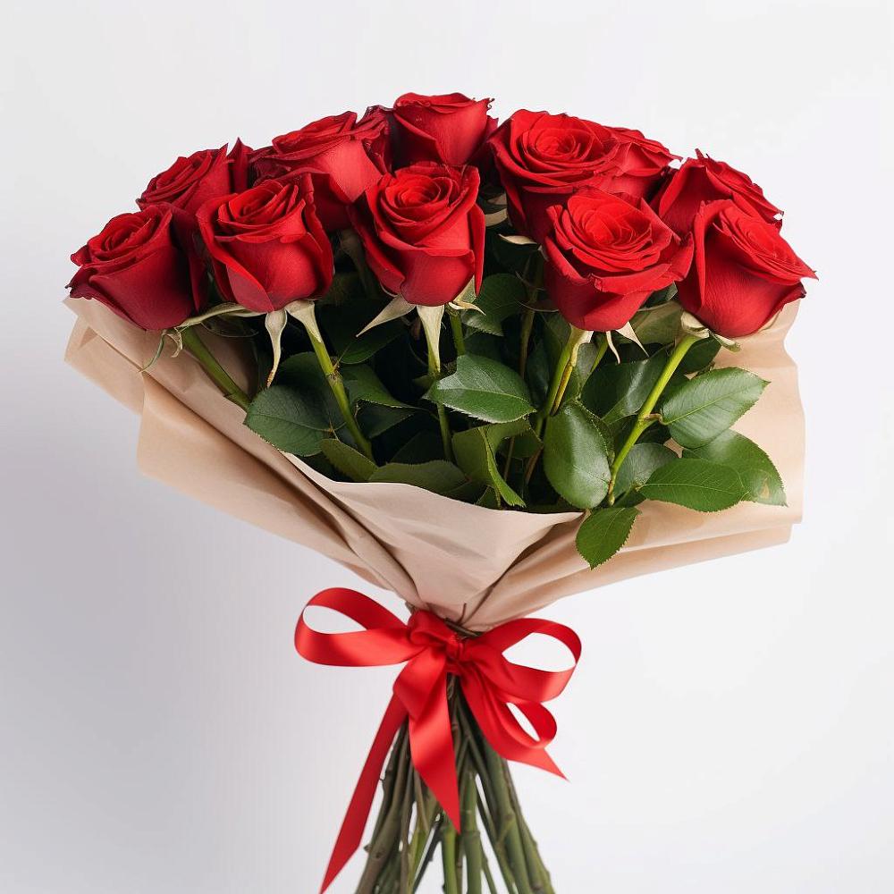 Букет 11 Красных роз Эдлесс Лав в Рудничном Кемеровской области